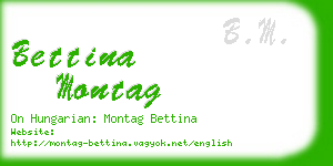 bettina montag business card